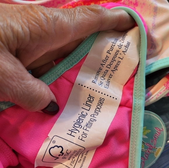 NWT Island soul Small 1 pc swim multi color - Picture 5 of 13